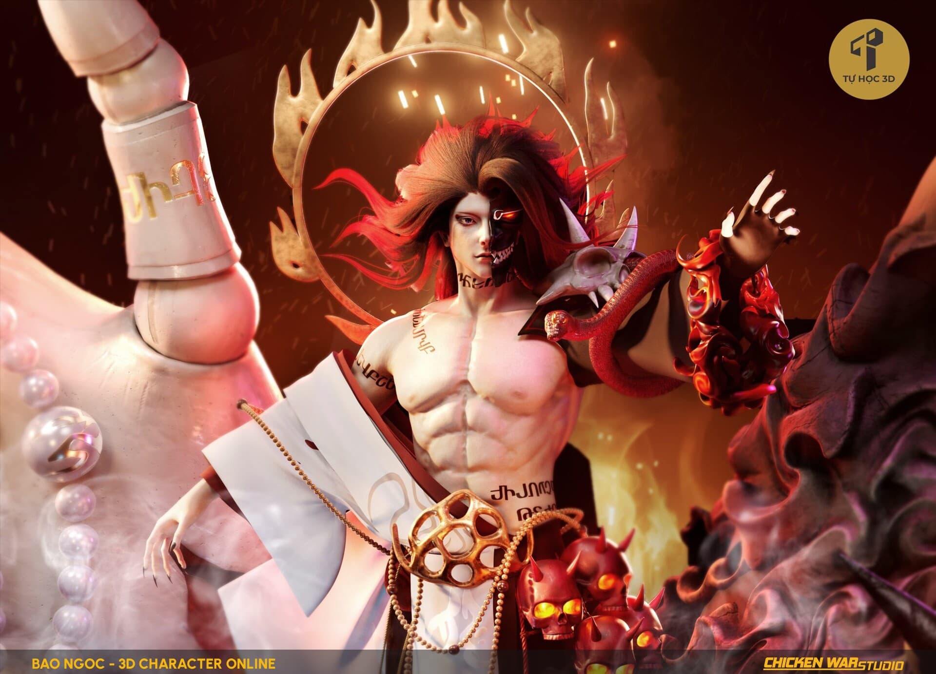 Chicken War Studio Student work, Bao Ngoc - Onmyoji