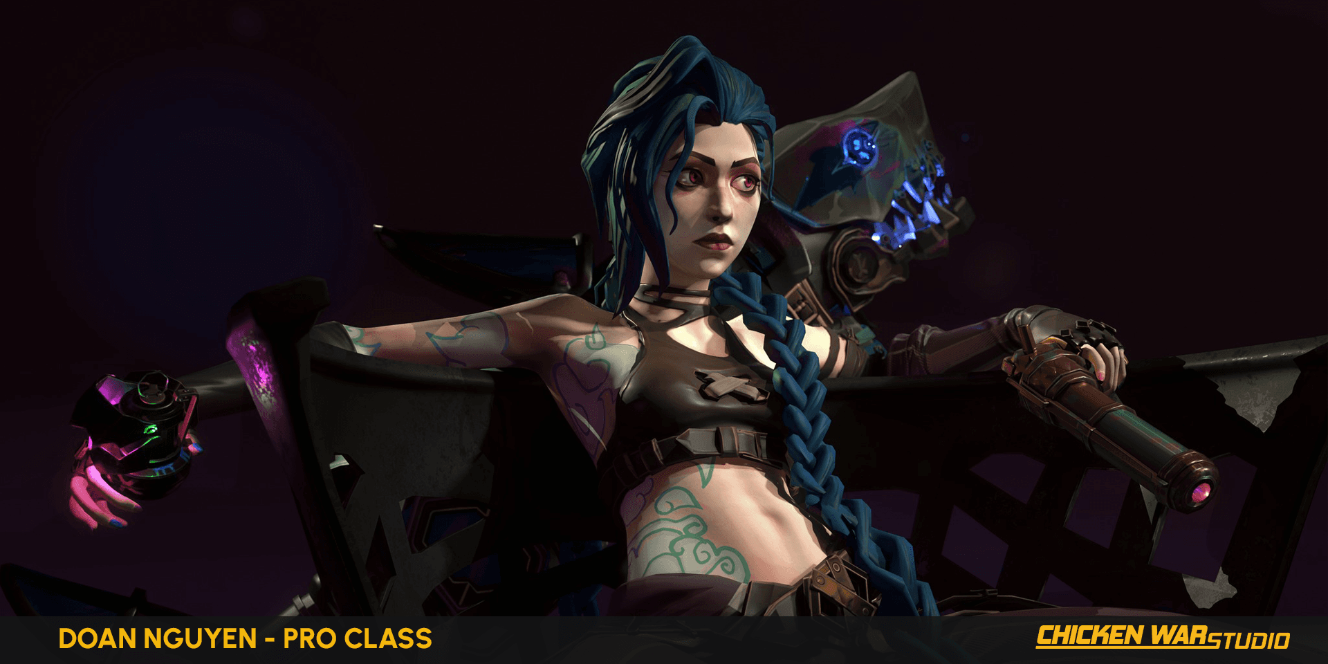 Chicken War Studio Student work, Doan Nguyen - Jinx