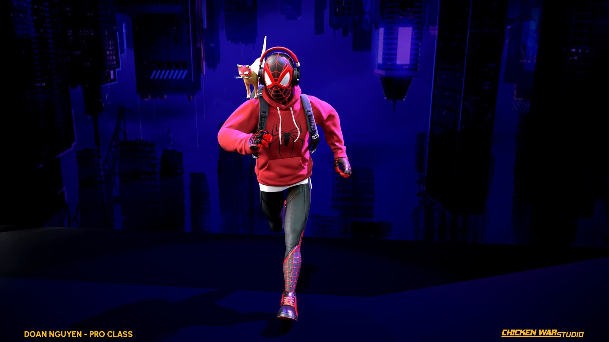 Chicken War Studio Student work, Doan Nguyen - Spider Man