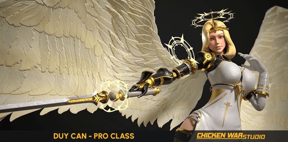 Chicken War Studio Student work, Duy Can - Angel