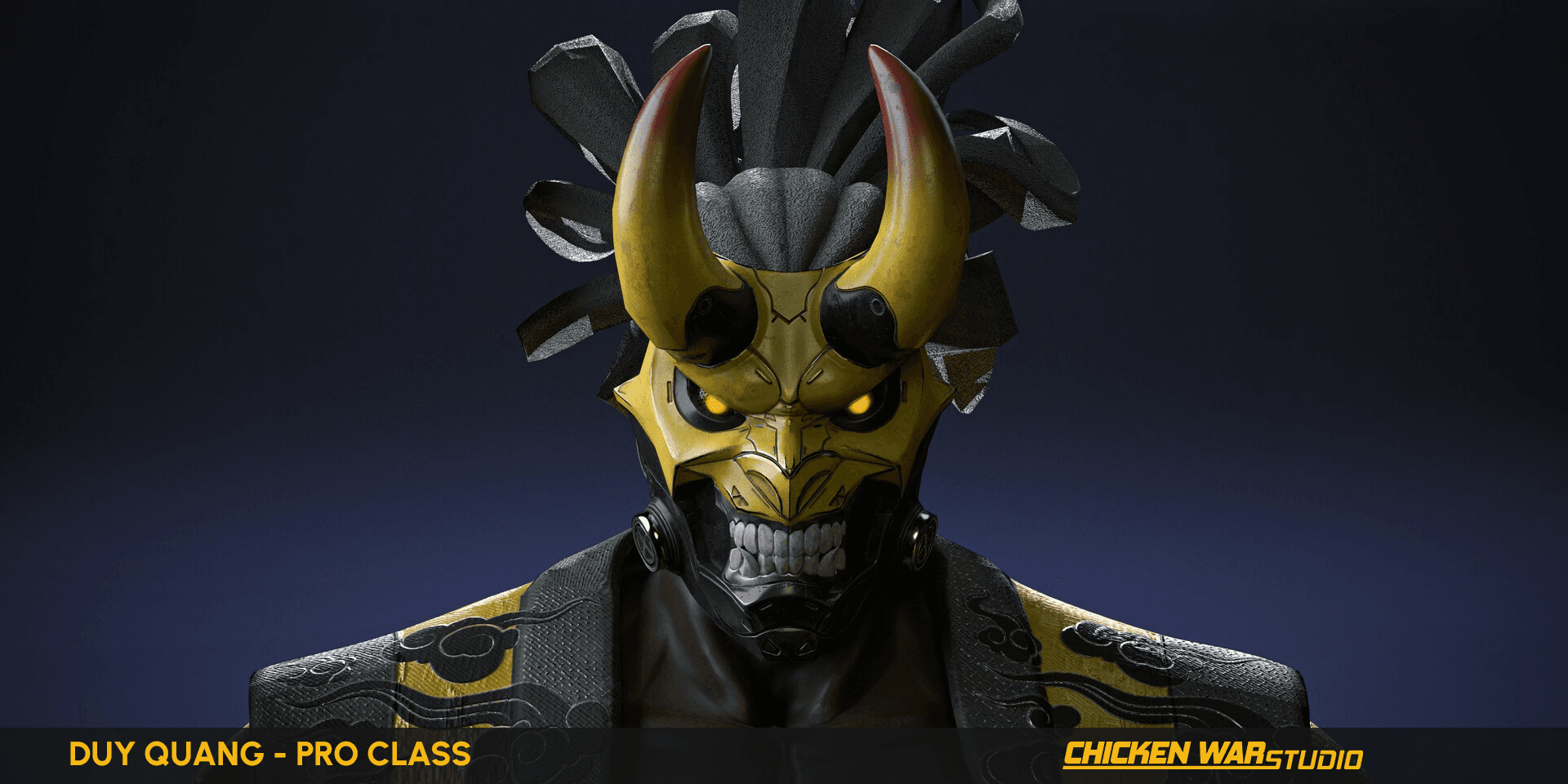Chicken War Studio Student work, Duy Quang - Cyperpunk Samurai