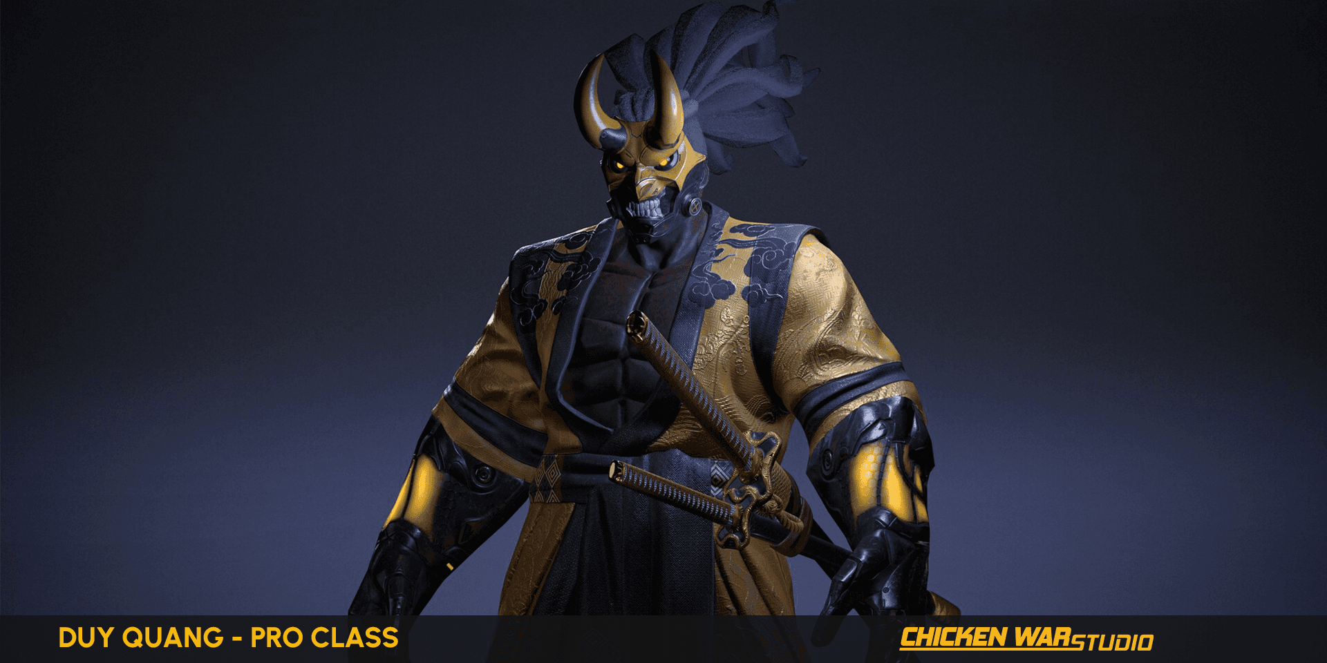 Chicken War Studio Student work, Duy Quang - Cyperpunk Samurai