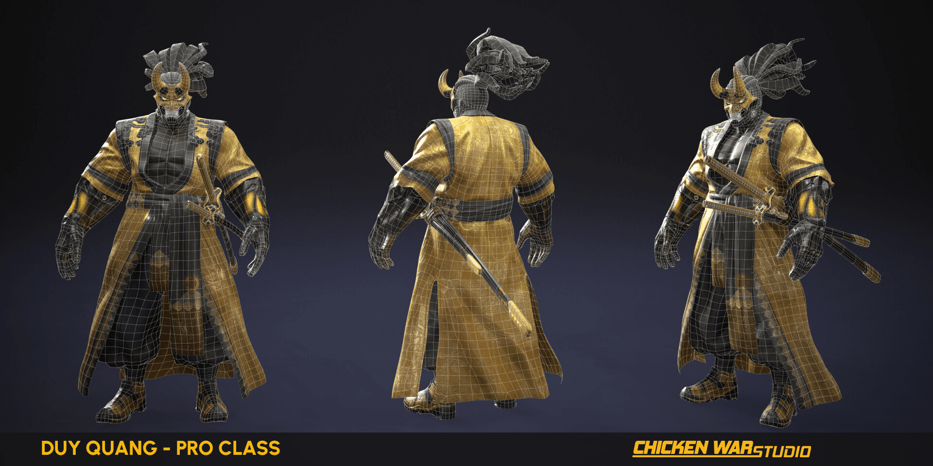 Chicken War Studio Student work, Duy Quang - Cyperpunk Samurai