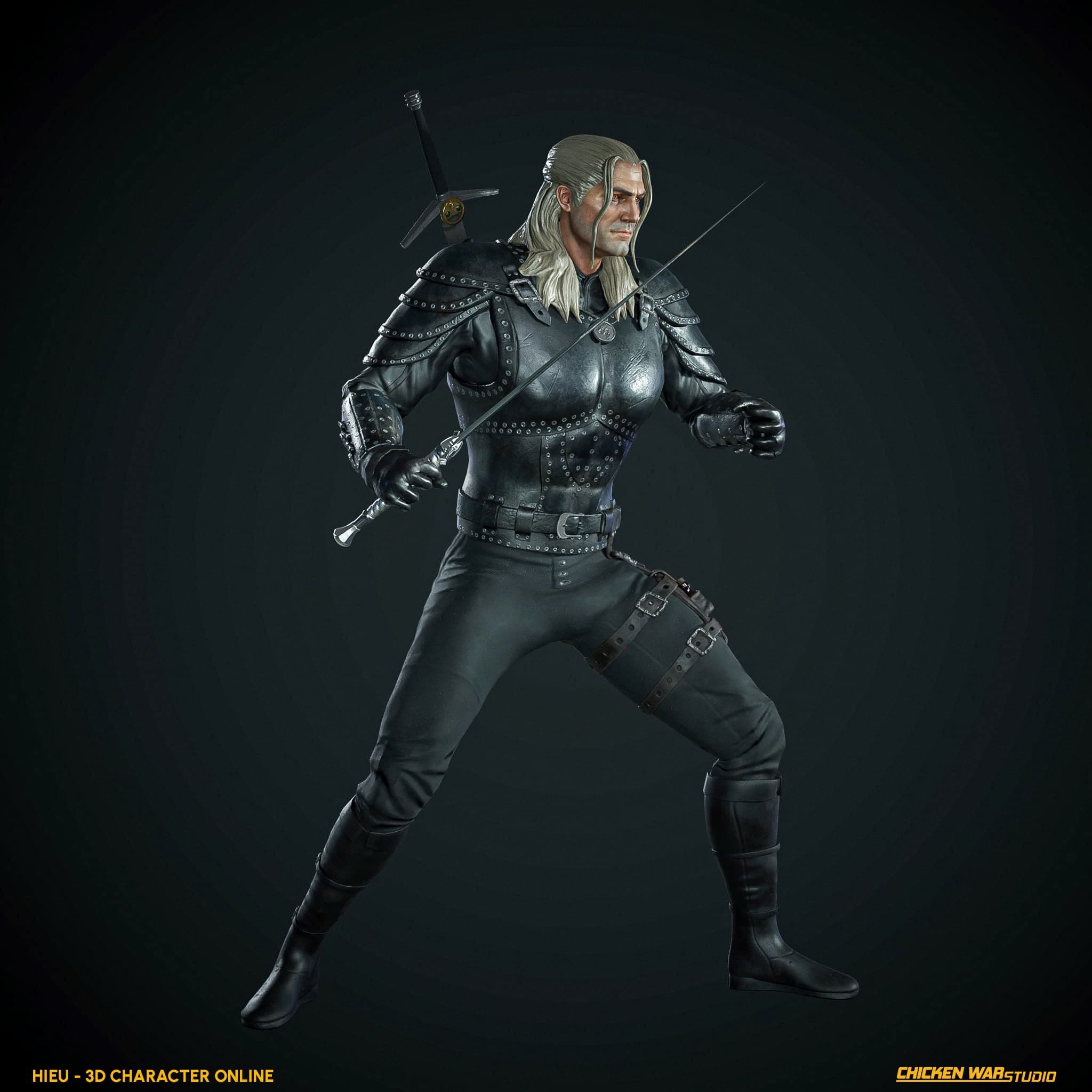 Chicken War Studio Student work, Hieu - Geralt (The Witcher)