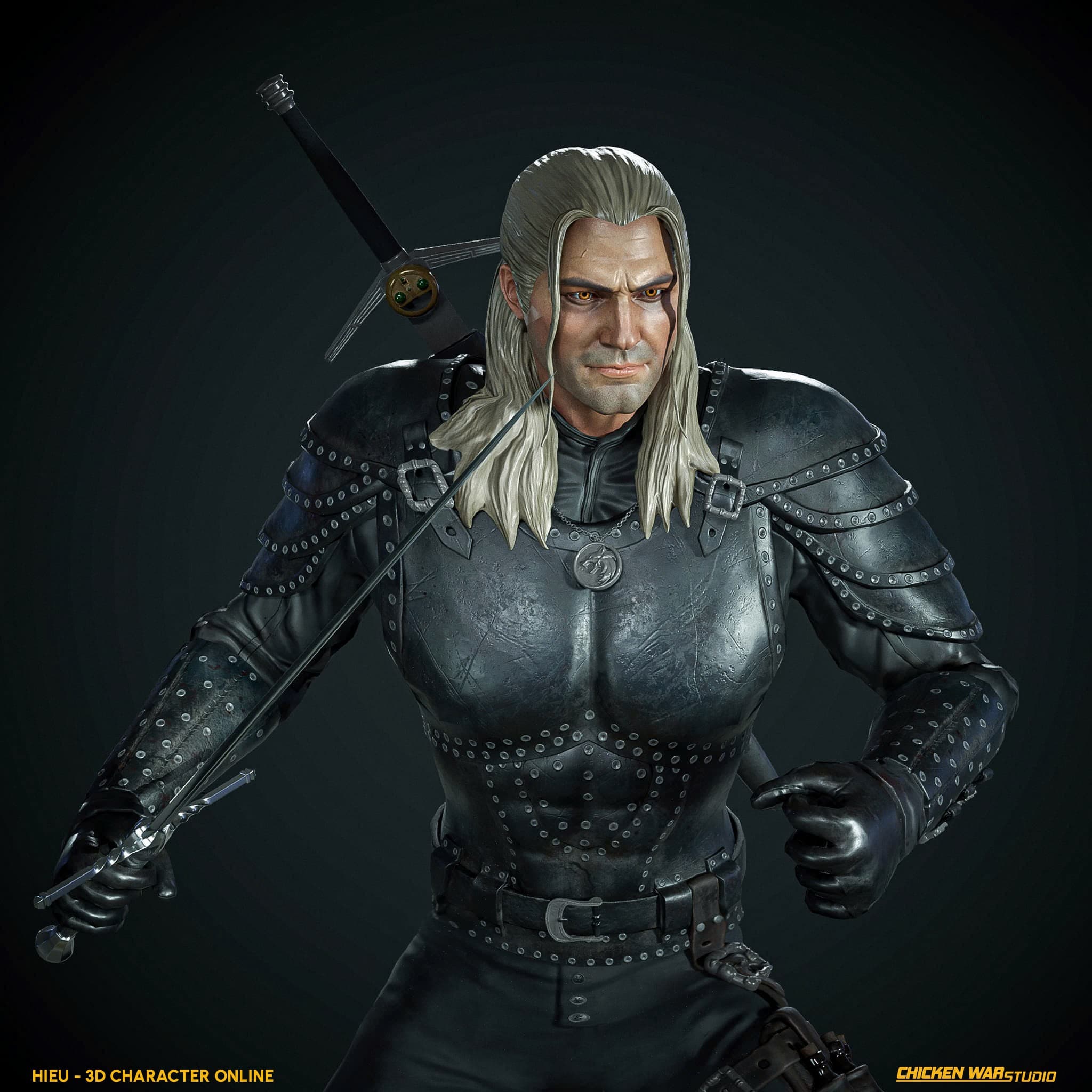 Chicken War Studio Student work, Hieu - Geralt (The Witcher)