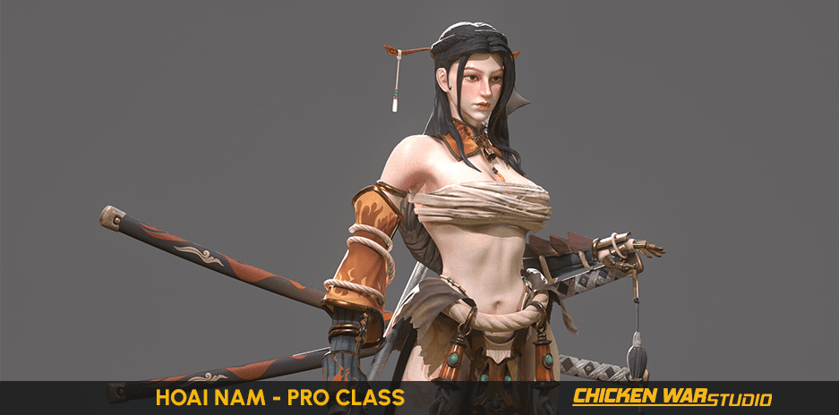 Chicken War Studio Student work, Hoai Nam - Female Character