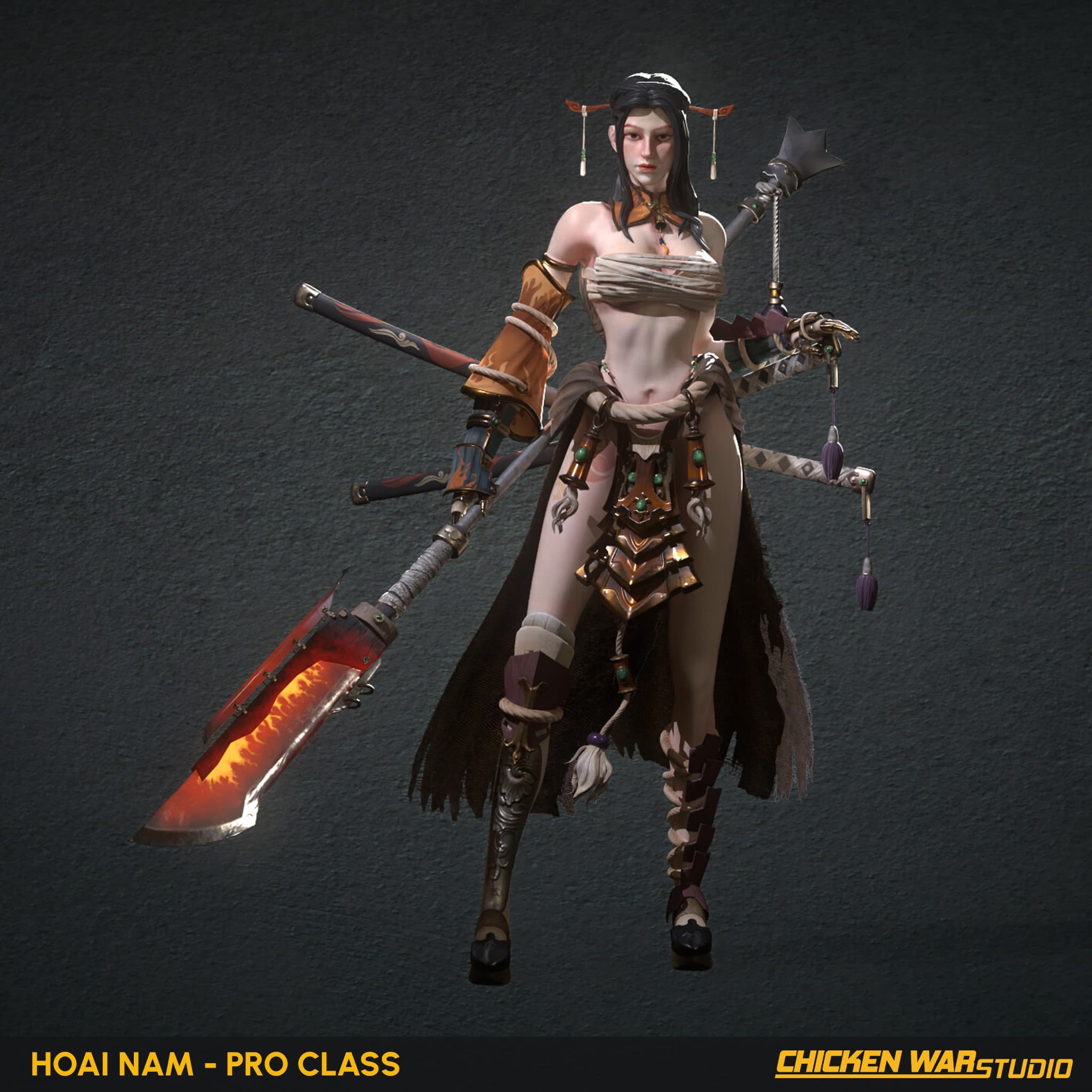 Chicken War Studio Student work, Hoai Nam - Female Character