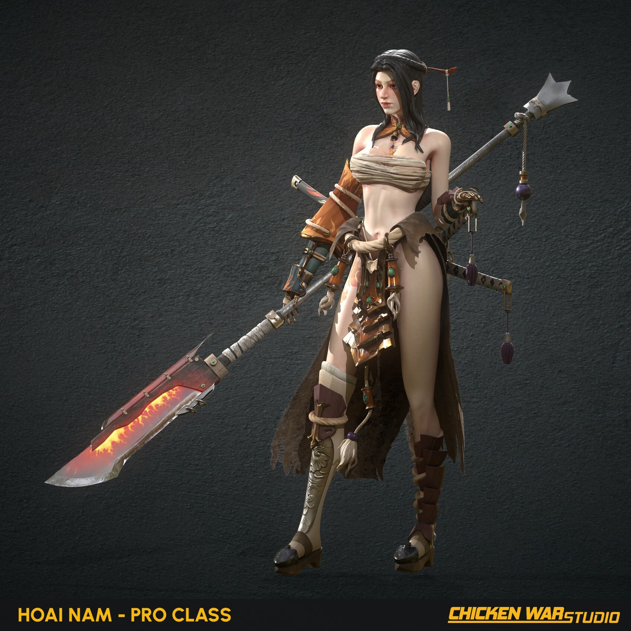 Chicken War Studio Student work, Hoai Nam - Female Character