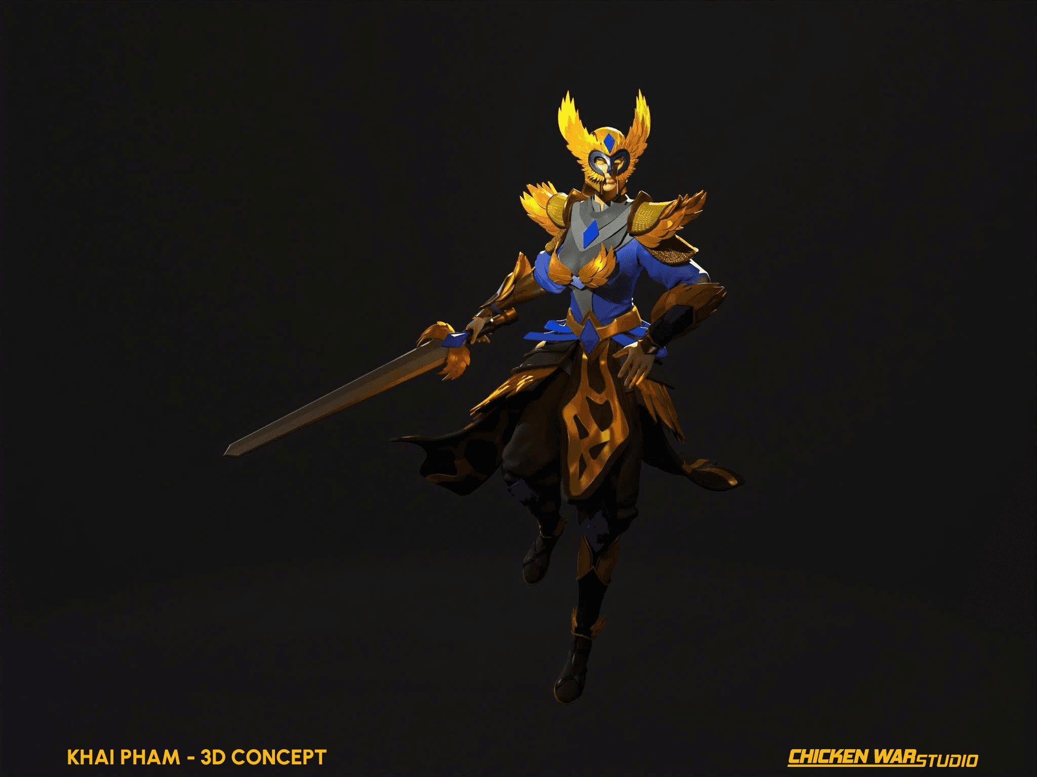 Chicken War Studio Student work, Khai Pham - Knight