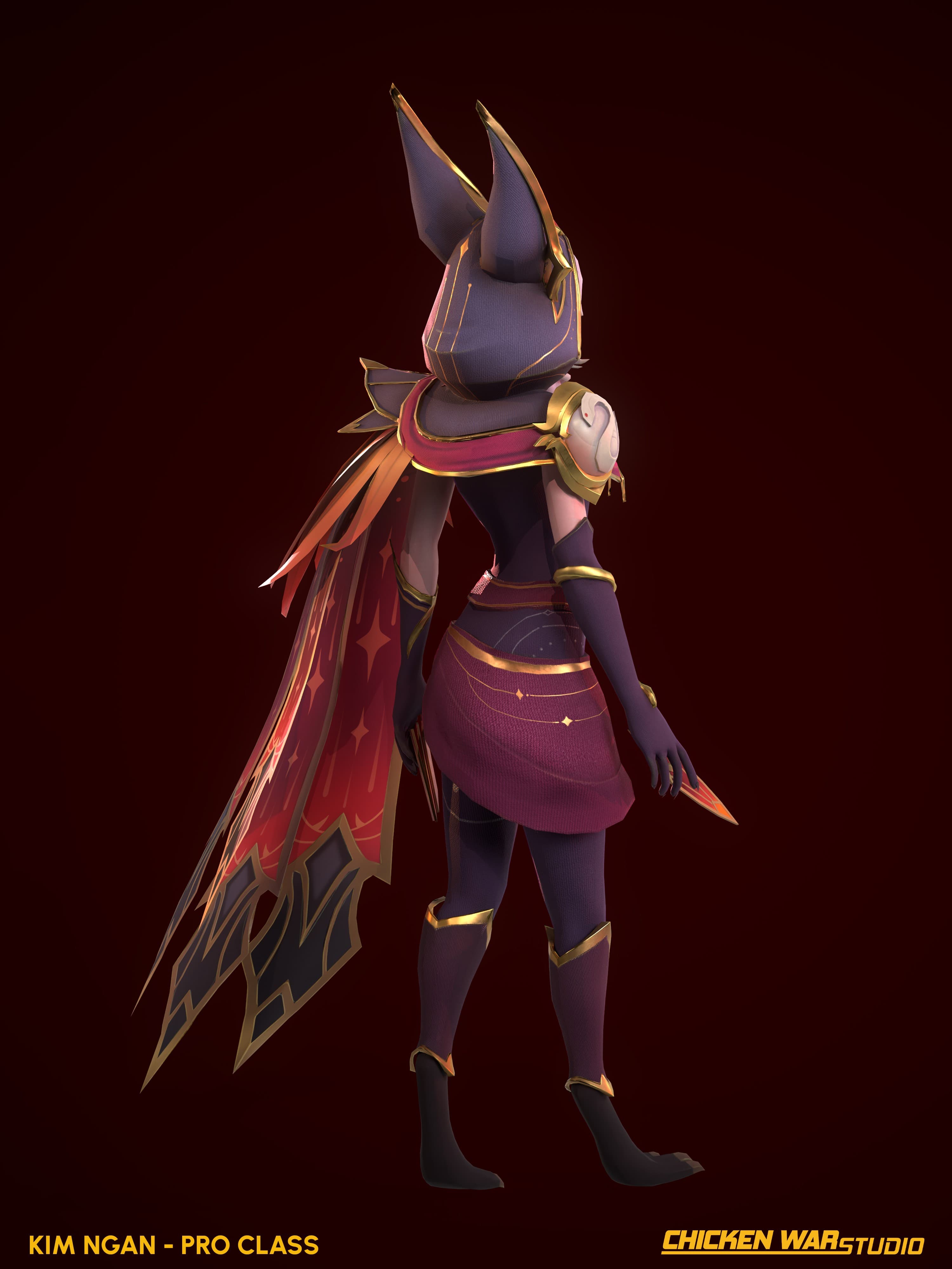 Chicken War Studio Student work, Kim Ngan - Xayah (League of Legend)
