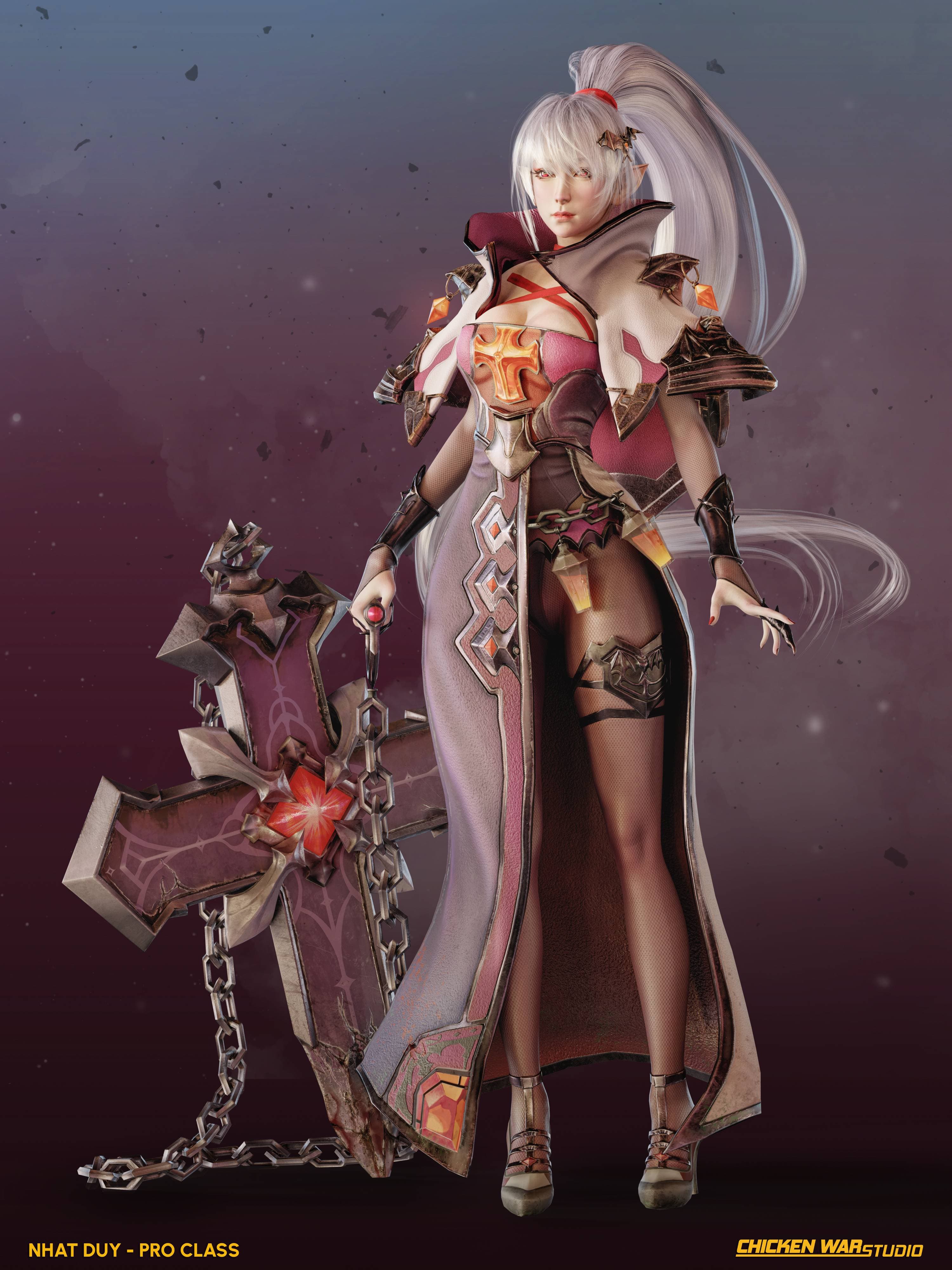 Chicken War Studio Student work, Nhat Duy - Female Knight