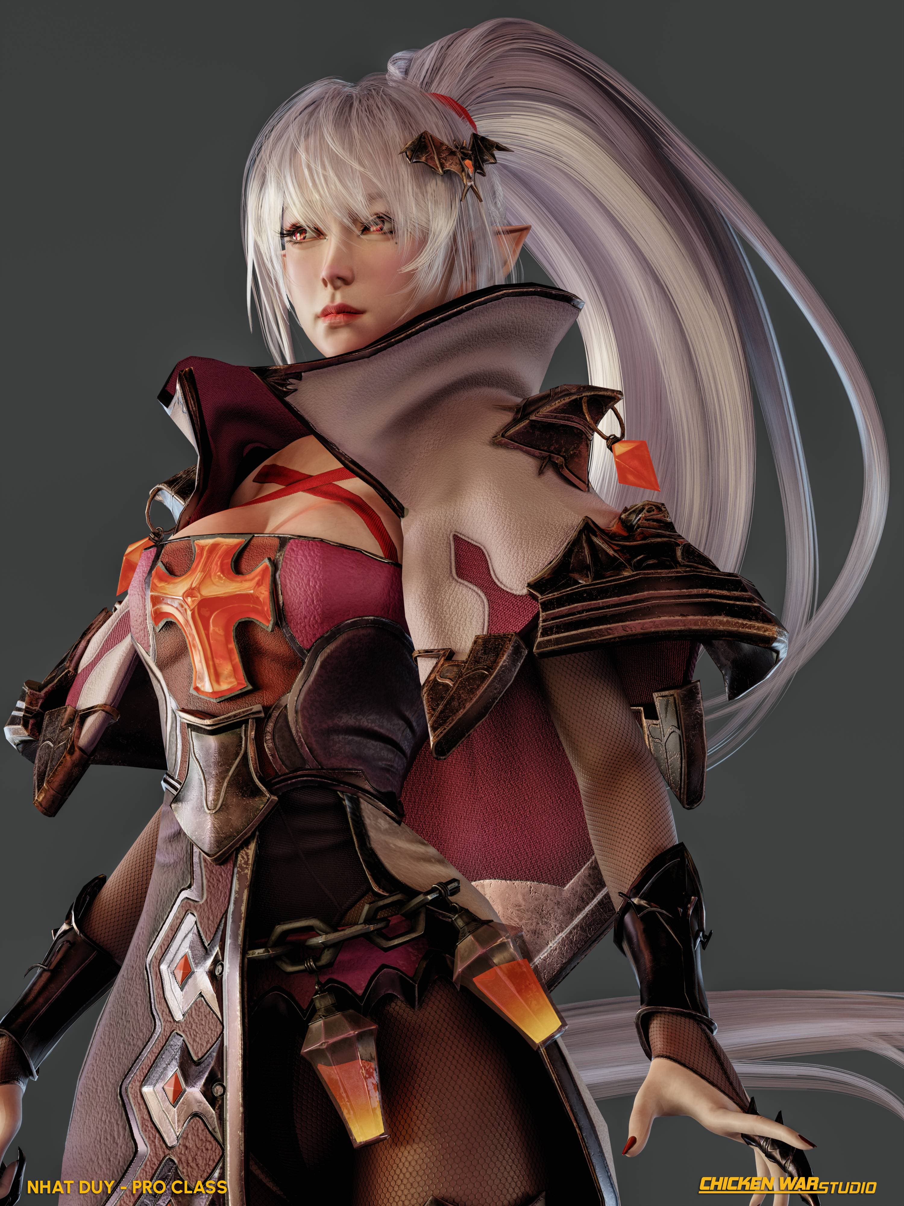 Chicken War Studio Student work, Nhat Duy - Female Knight