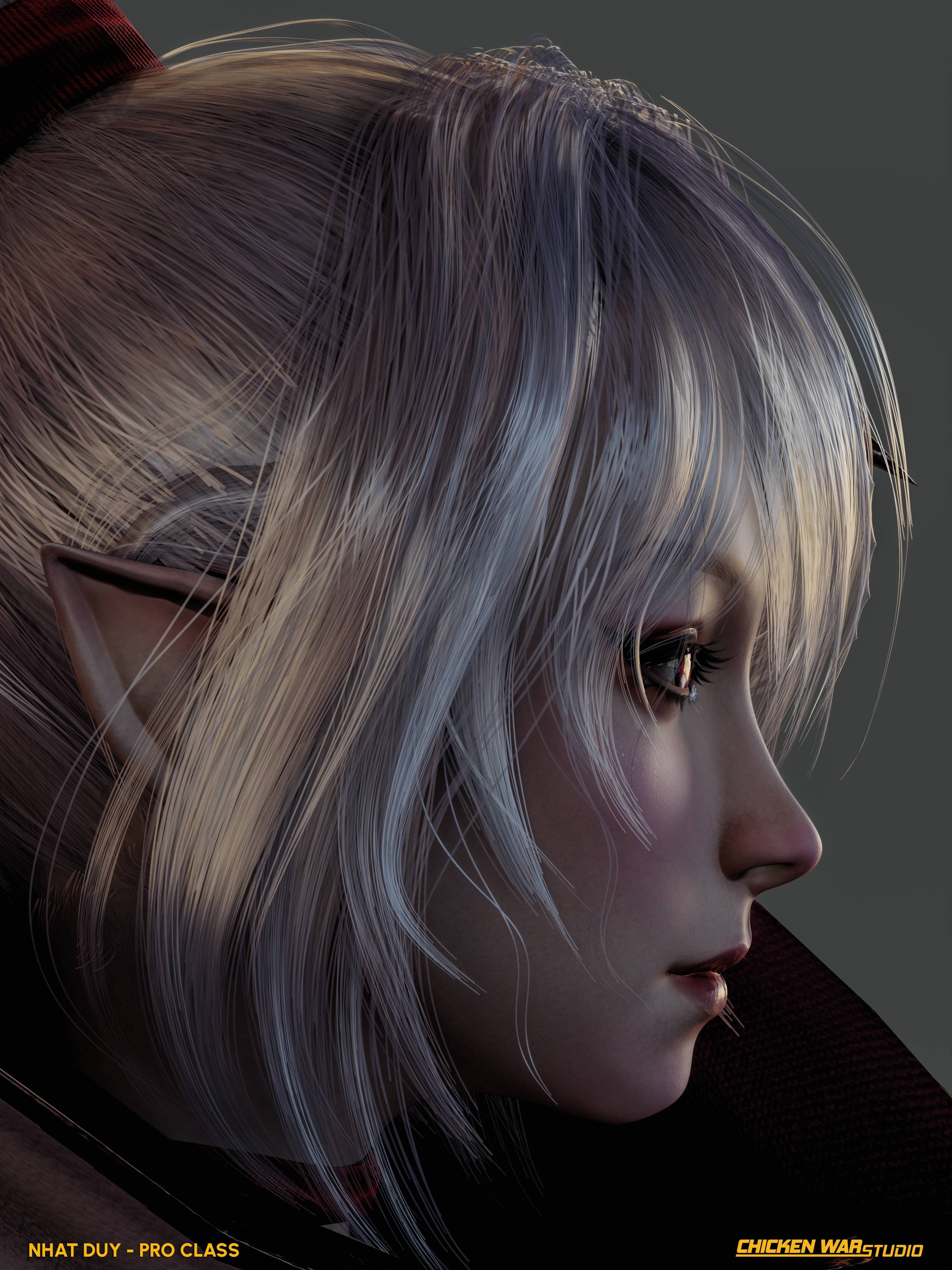 Chicken War Studio Student work, Nhat Duy - Female Knight
