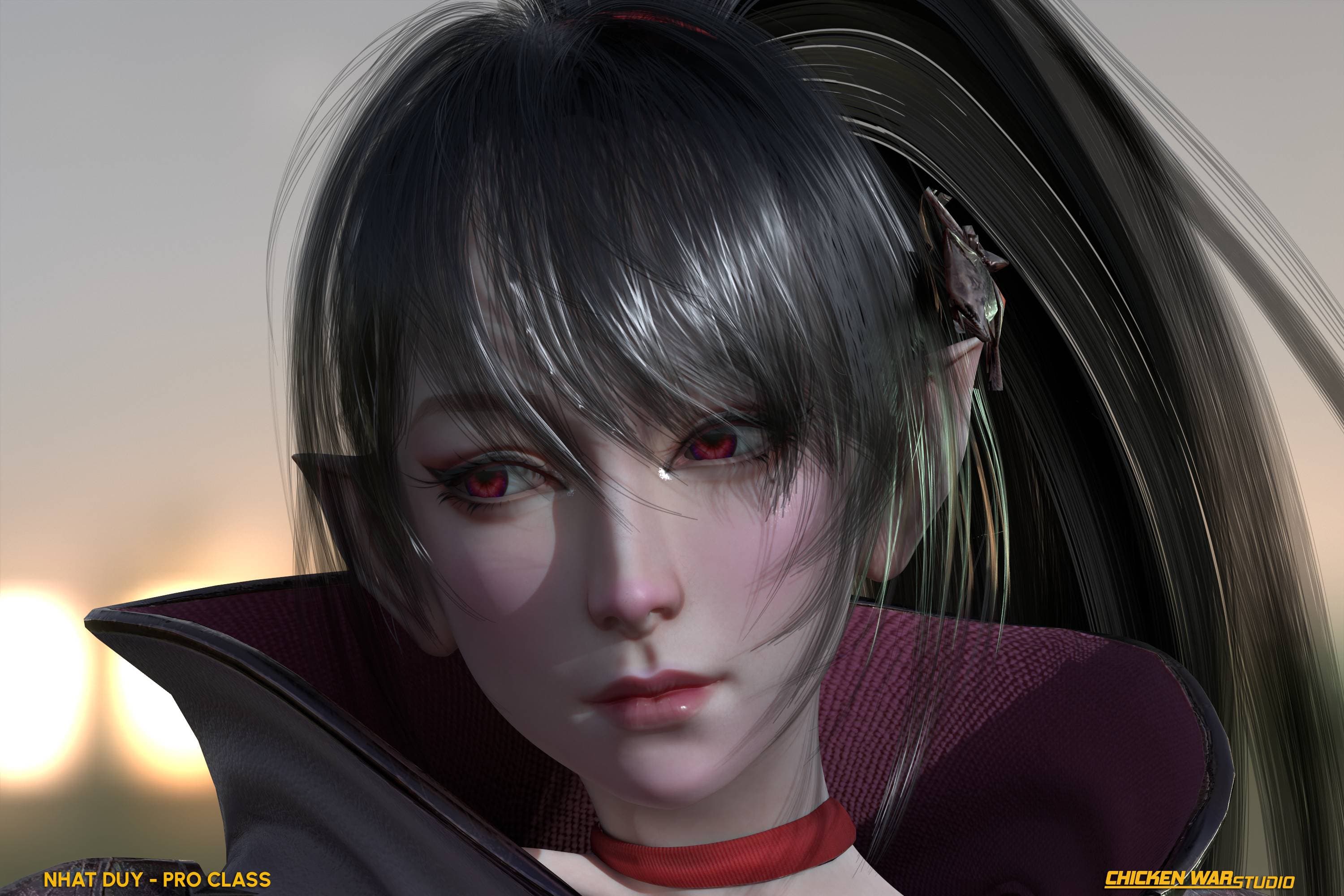 Chicken War Studio Student work, Nhat Duy - Female Knight