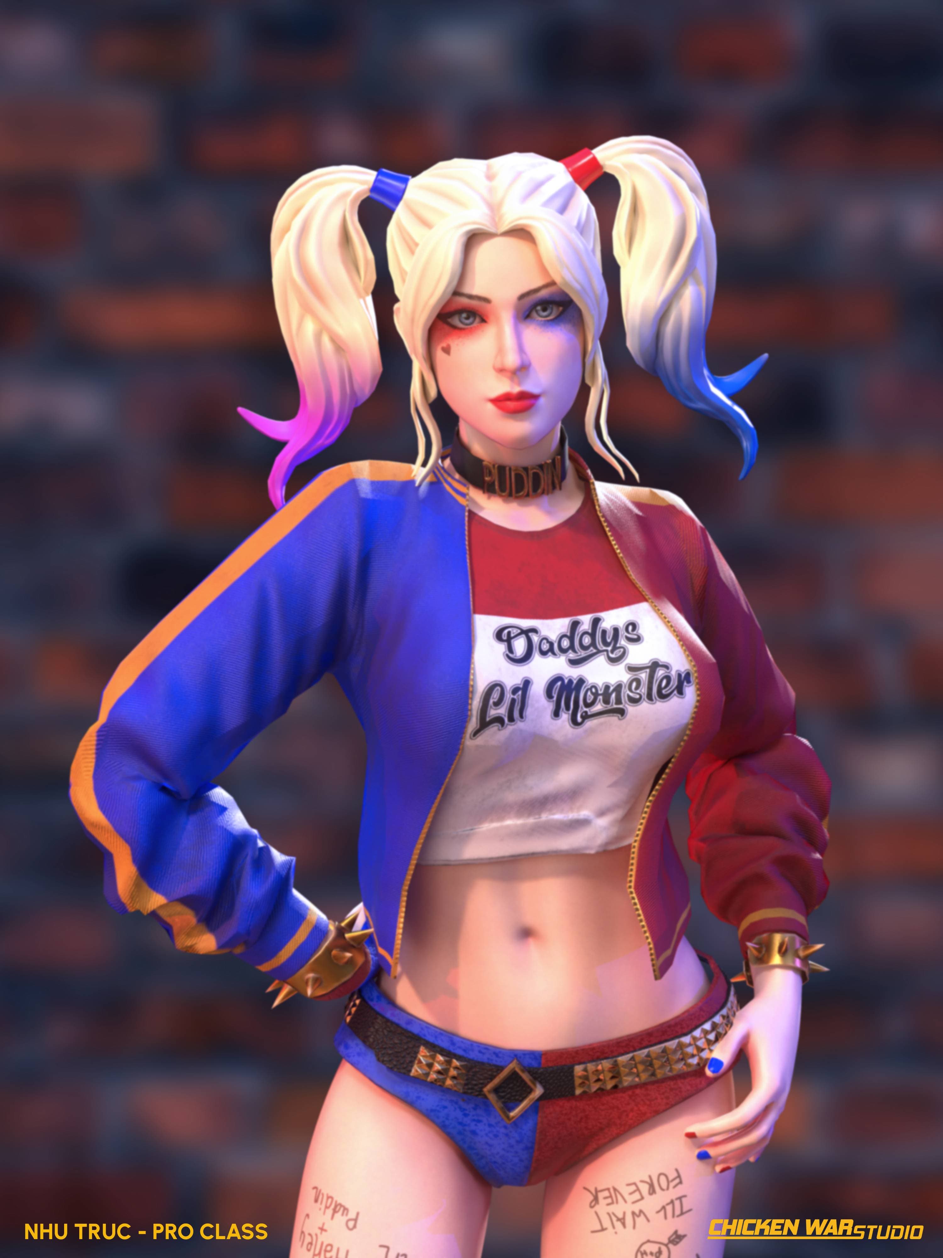 Chicken War Studio Student work, Nhu Truc - Harley Quinn