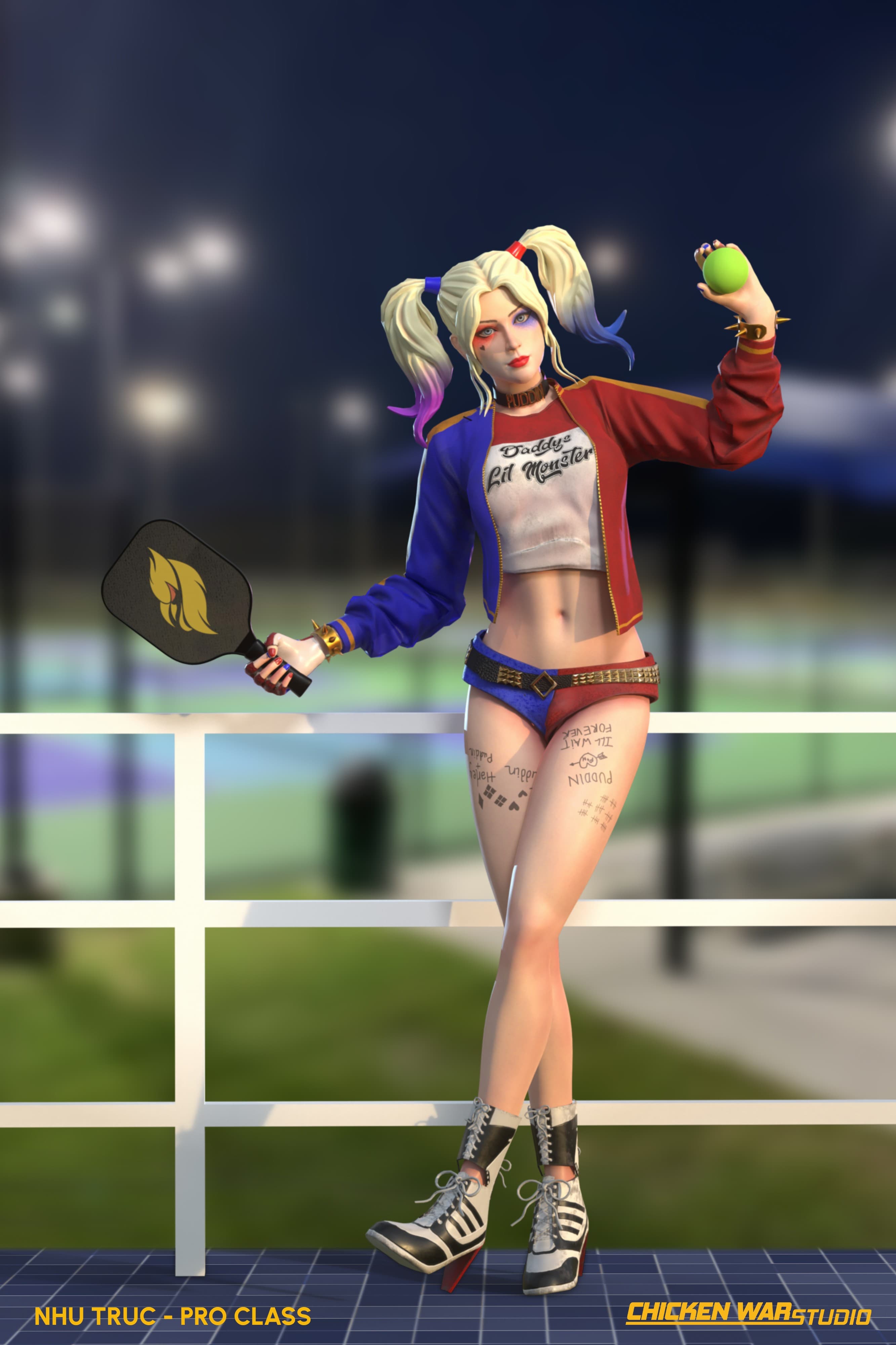 Chicken War Studio Student work, Nhu Truc - Harley Quinn