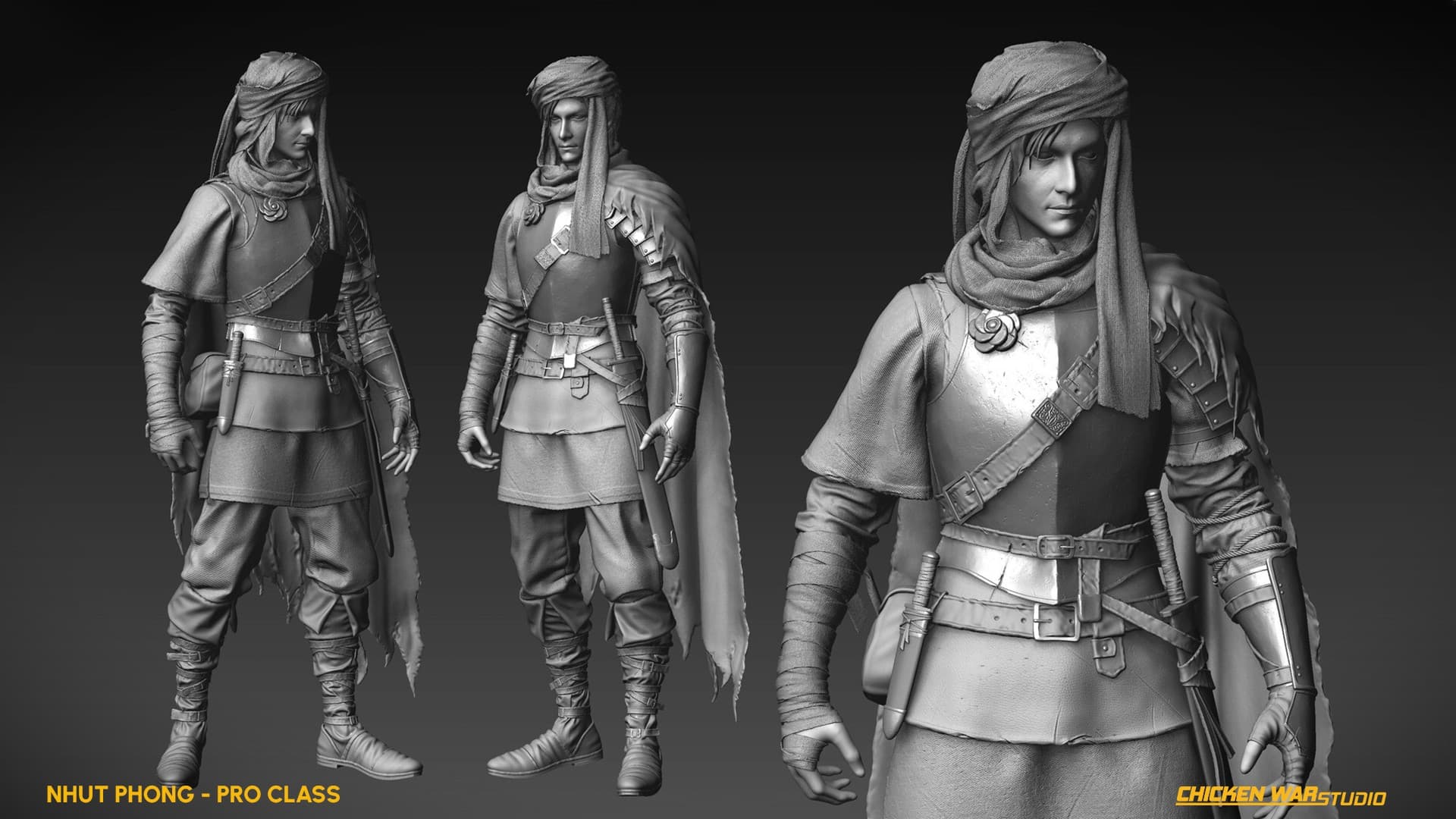 Chicken War Studio Student work, Nhut Phong - Mercenary