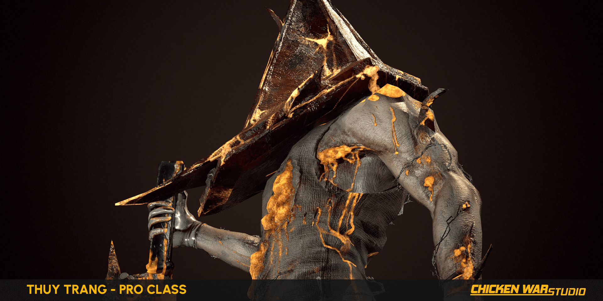 Chicken War Studio Student work, Thuy Trang - Pyramid Head