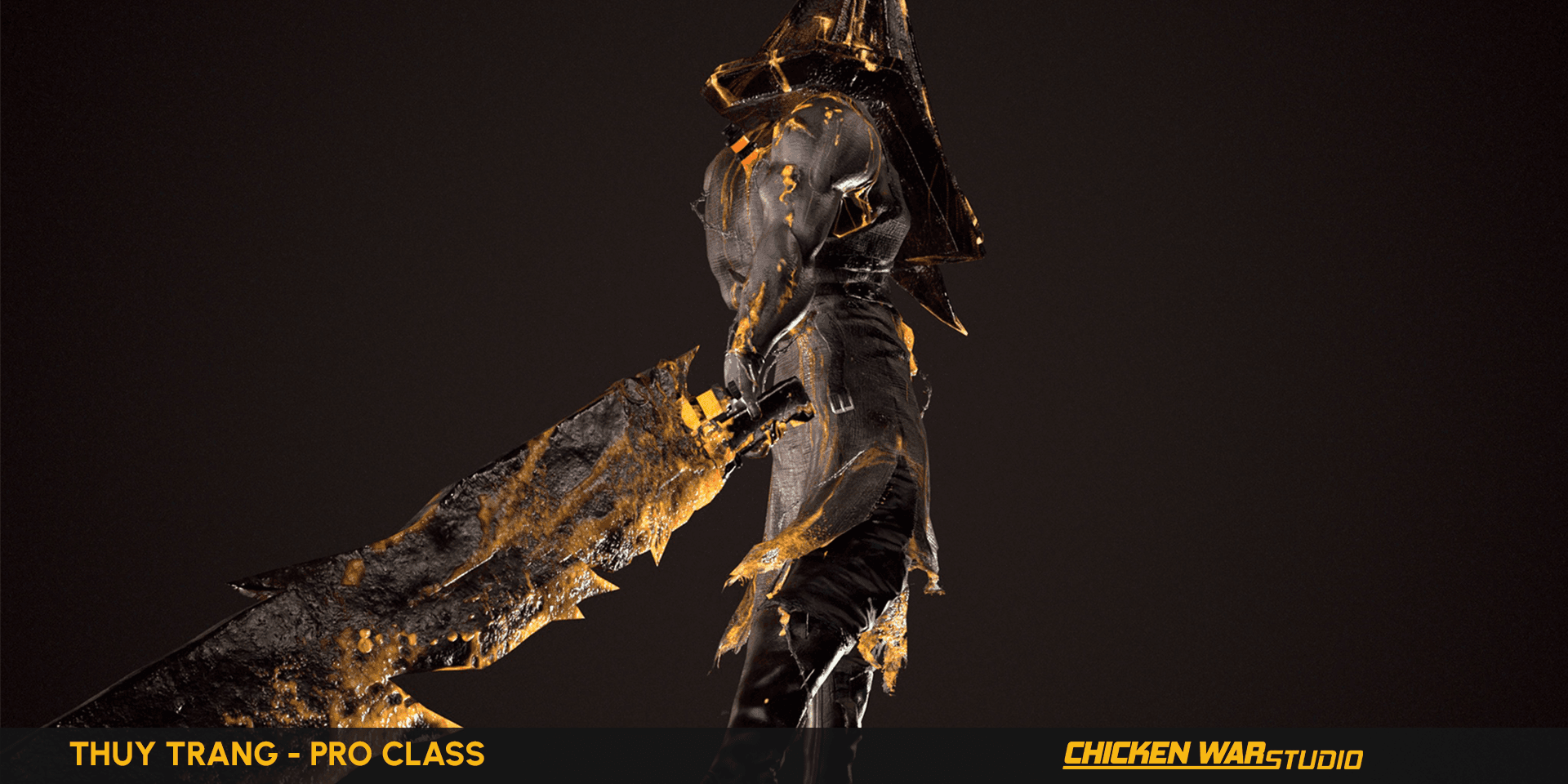 Chicken War Studio Student work, Thuy Trang - Pyramid Head