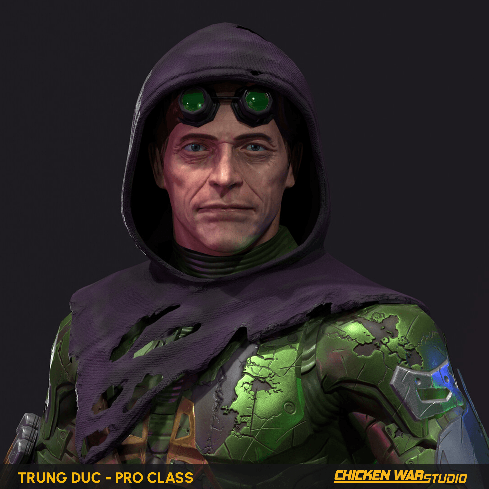 Chicken War Studio Student work, Trung Duc - Green Goblin